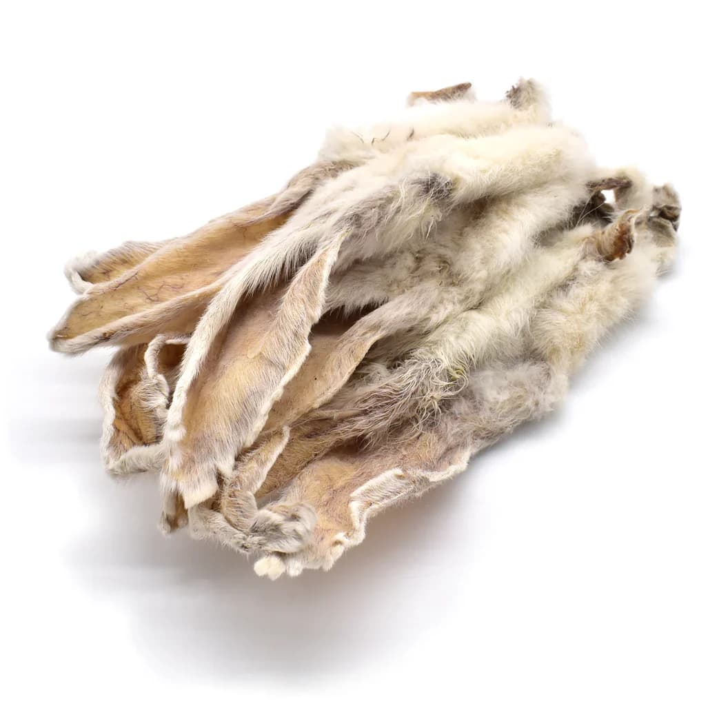 Oreilles de Lapin Séchées avec Fourrure